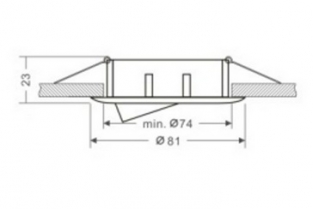 Ronde Rvs Armatuur Vidi - 50 mm - Kantelbaar